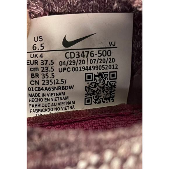 Nike Space Hippie 04 Women’s 6.5 Pink Purple Sustainable Sneakers CD3476-500 - Picture 5 of 6